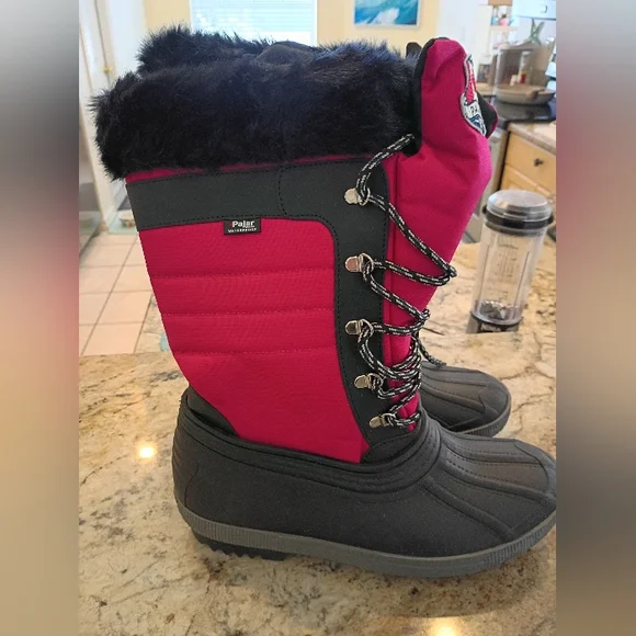 Pajar Canada Black&Hot PinkBootsNWT MSRP$498 ExtremeQuality&Comfort AwesomePrice - Picture 2 of 6